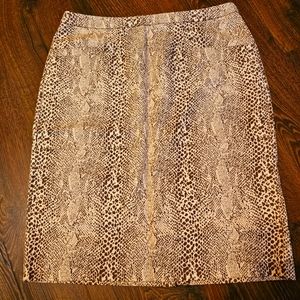 NYCC New York Clothing Co Womens Pencil Skirt Animal Print Size 8